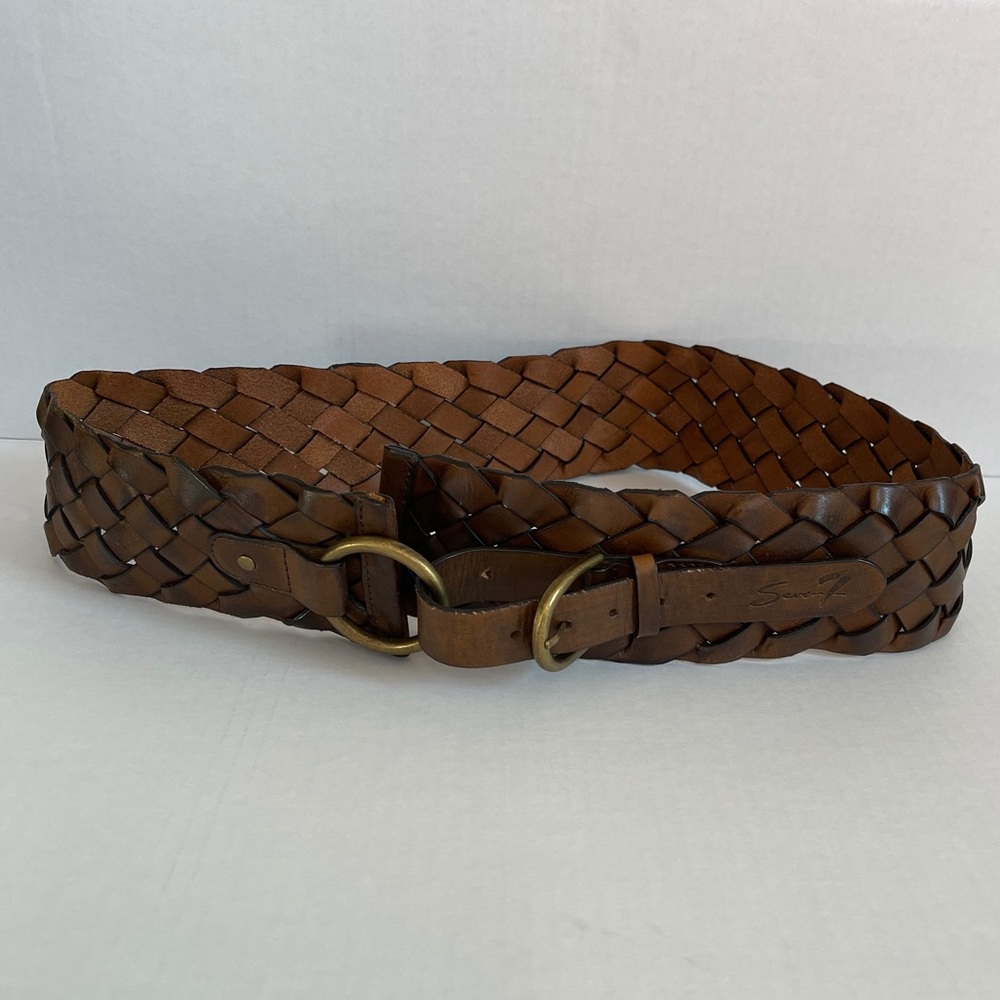 Seven7 Leather Weave Belt Size (M)